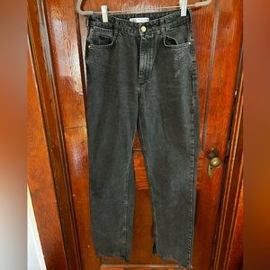 Zara straight leg black jeans